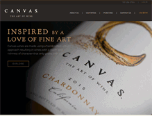 Tablet Screenshot of canvaswines.com